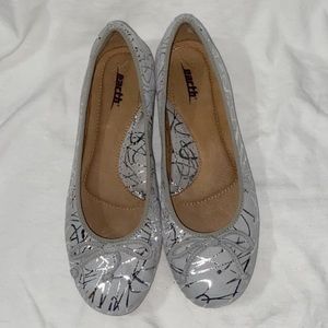 Earth Suede and Metallic Flats